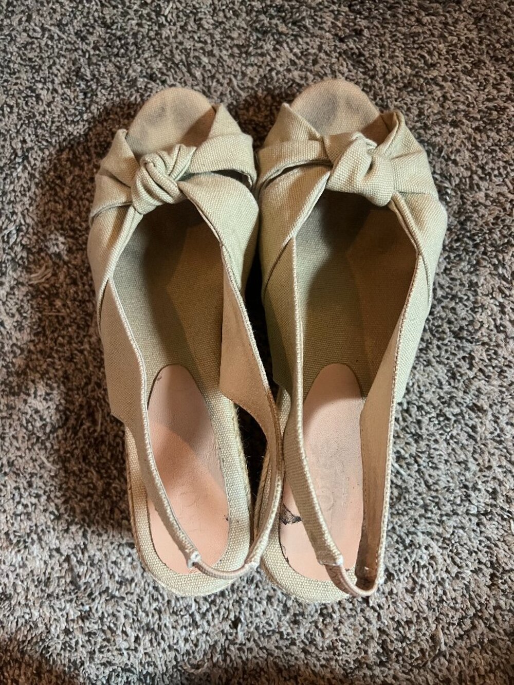 Rouje Estelle Espadrilles Shoes Size 40 FR/9 US Tan